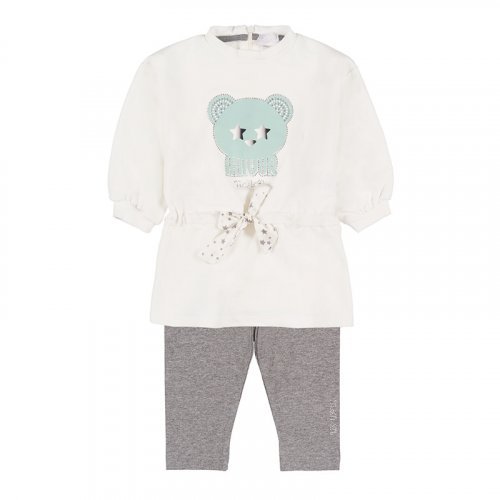 Robe en Sweat avec Ours Amour