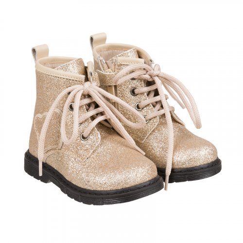 Ankle boot with gold glitter_10999