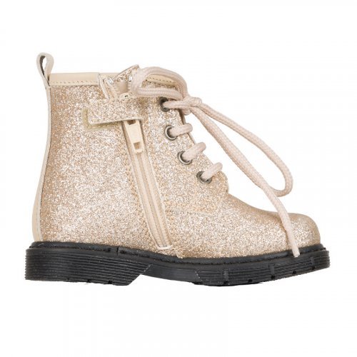 Ankle boot with gold glitter_11003