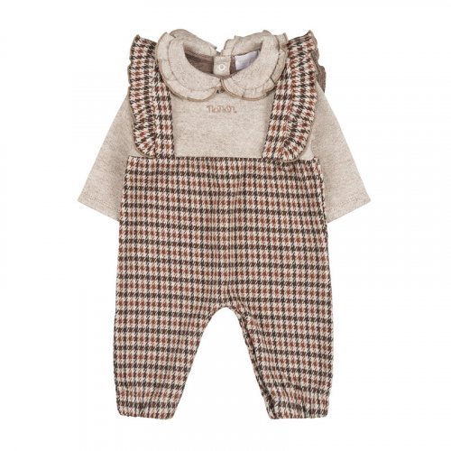 Babygro with beige dungarees_10186