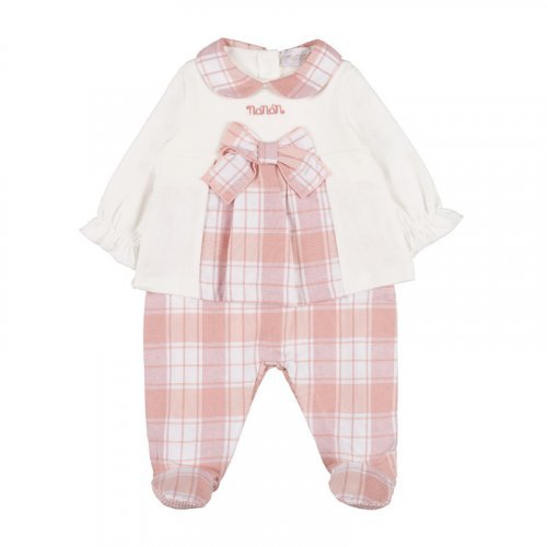 Babygro with tartan insert_10412