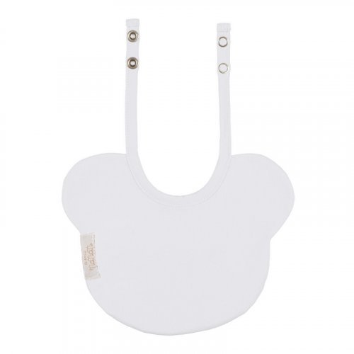 White bear shaped bib_10540