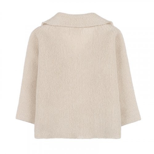 Beige knit cardigan_10624