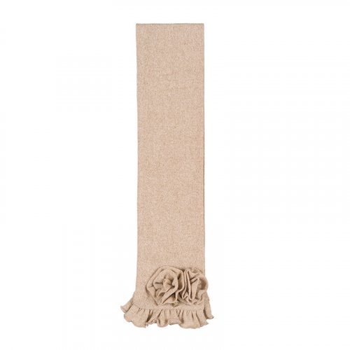 Beige Scarf with Roses_6687