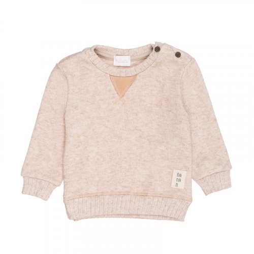 Beige Sweater With Patches