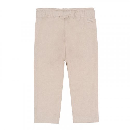 Beige Trousers With Drawstring_6351