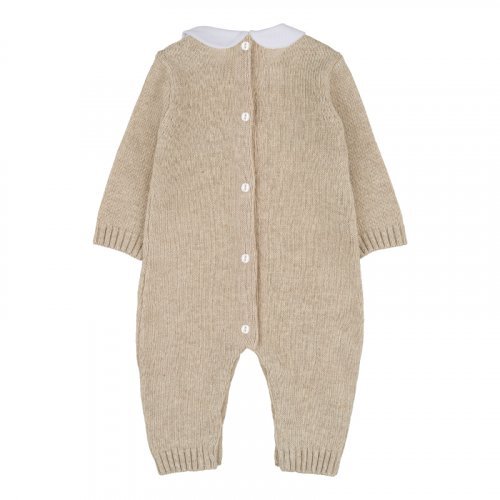 Beige yarn babygro_10261