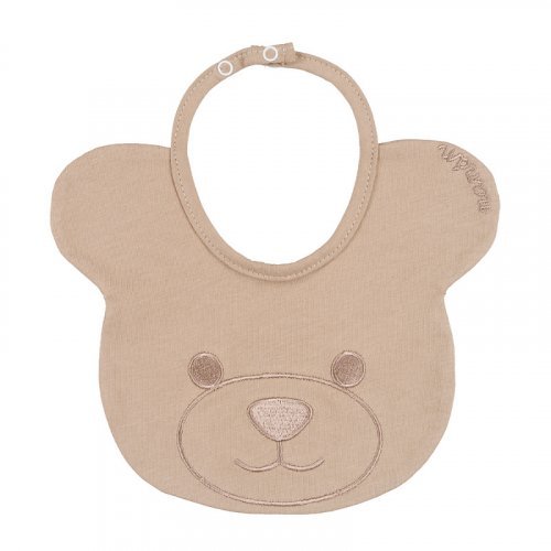 Bib with teddy bear