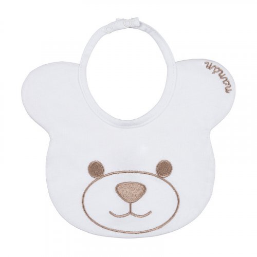 Bib with teddy bear