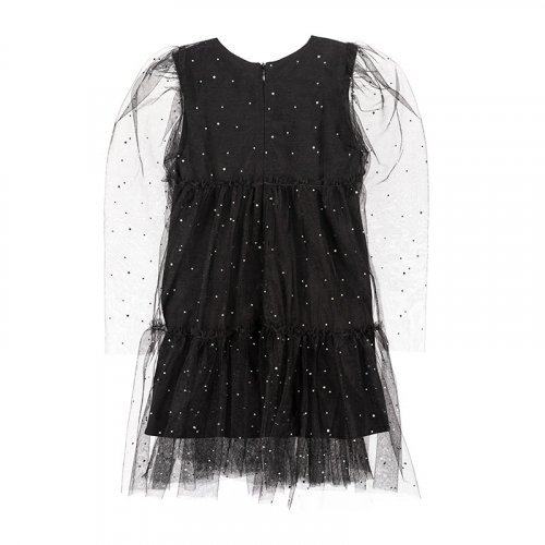 Black dress full of rhinestones_10300