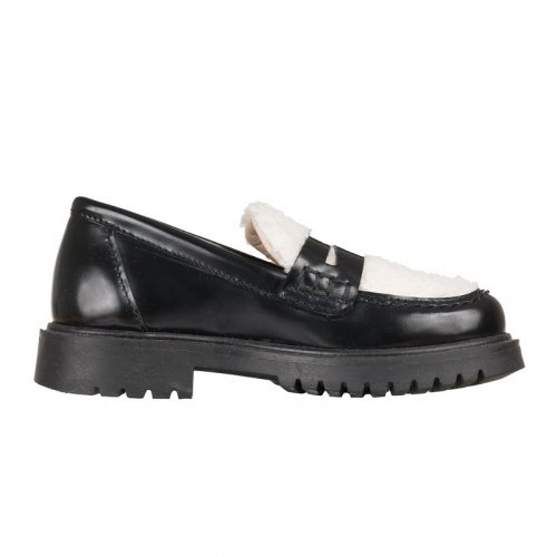 Black leather moccasin_10928