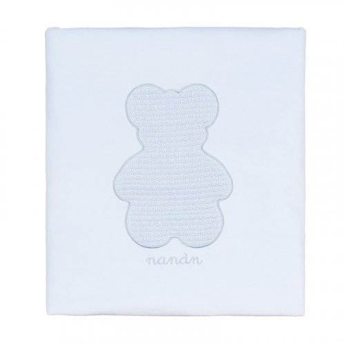 Blanket"teddy bear" light blue