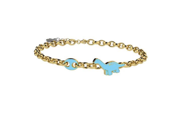 Bracciale con Brachiosaurus in Argento 925