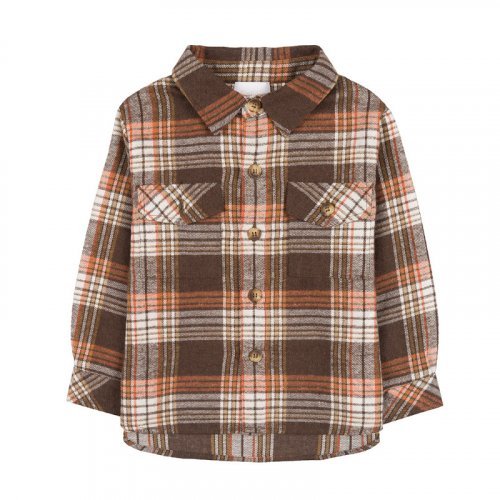 Brown shirt jacket_9779