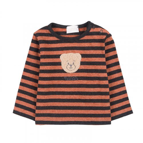 Brown striped T-Shirt_9480