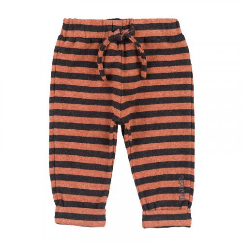 Brown striped trousers