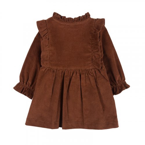 Brown velvet dress_10790