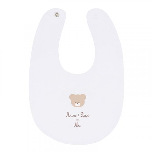 White Bib "Mum + Dad = Me"_5782