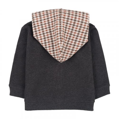 Checkered hooded sweatshirt_10679