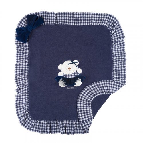 Coperta con orsetto blu_10171