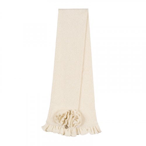 Cream Scarf with Roses_6689