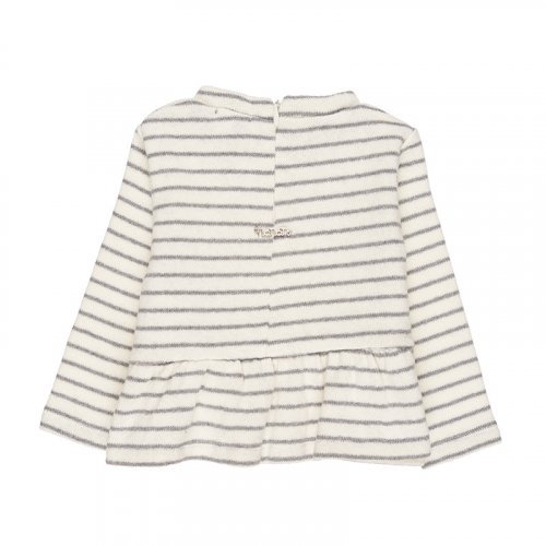 Cream Striped Sweater_6469