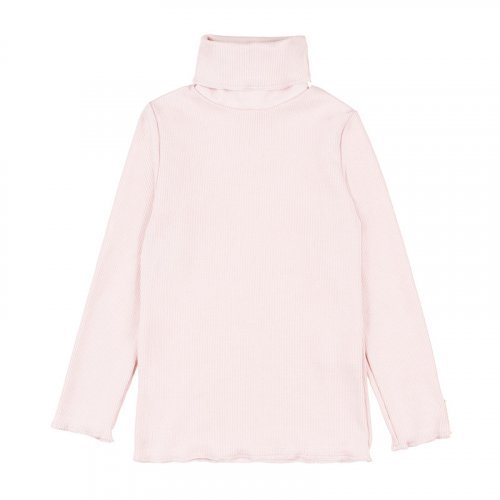 Pull à col roulé en Rose Côte