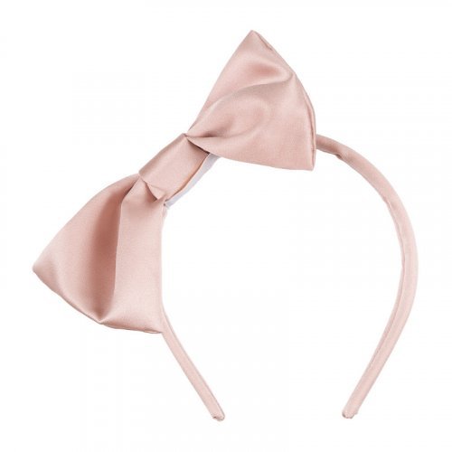 Douchesse satin headband with bow_11790