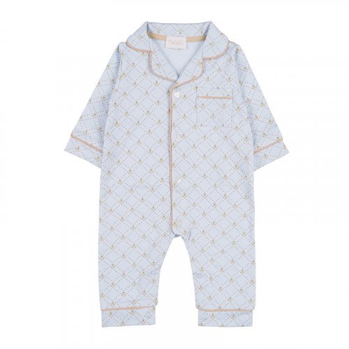 Front opening babygro allover