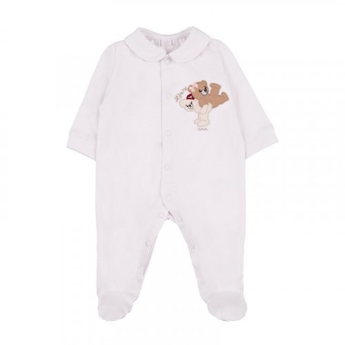 Front opening babygro with teddy bears