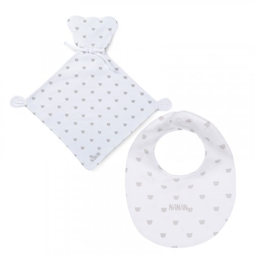 Gift Box: Doudou+ bib grey