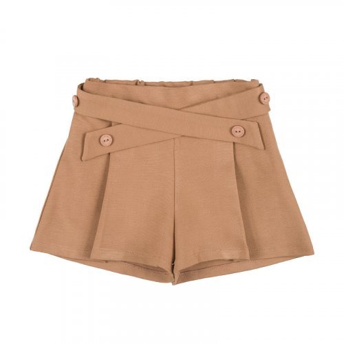 Falda pantalón beige