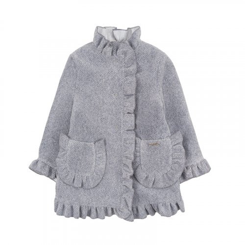 Gray Coat with Rouches