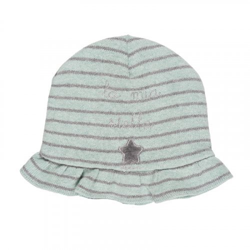 Green Striped Beanie_6605