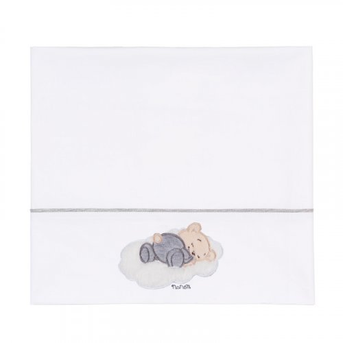 Lenzuolo beige con grafica_10044