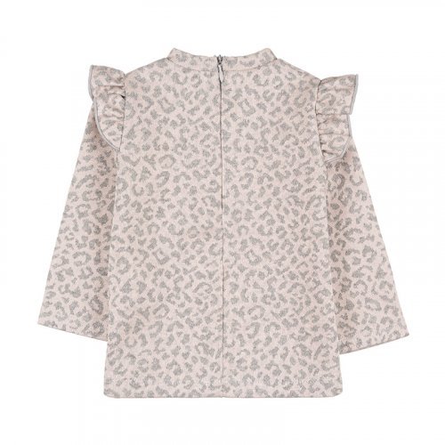 Leopard Jacquard Blouse_6465