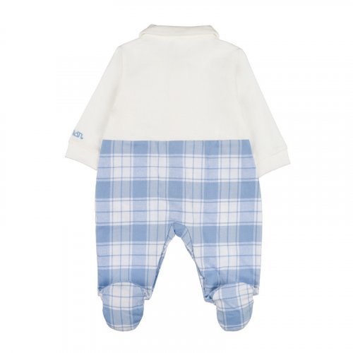 Light blue babygro open at the front_10652