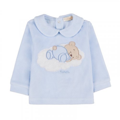 Light blue babygro with graphics_9881