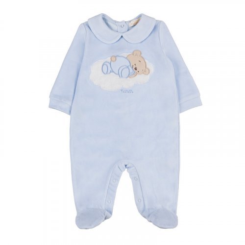 Light blue babygro with graphics_9873