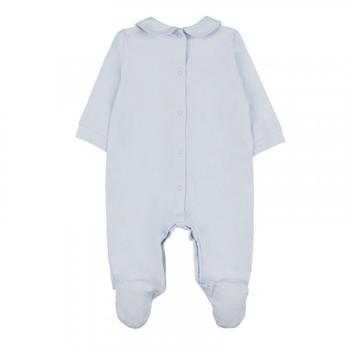 Light blue babygro with collar_10515