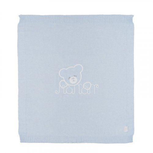 Light blue thread blanket_9870