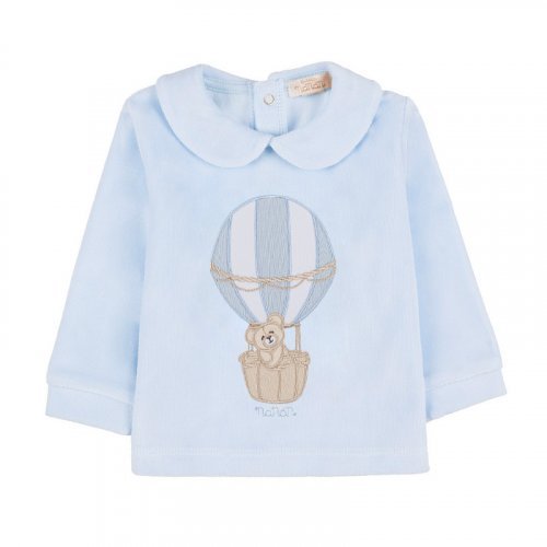 Light blue two-piece babygro