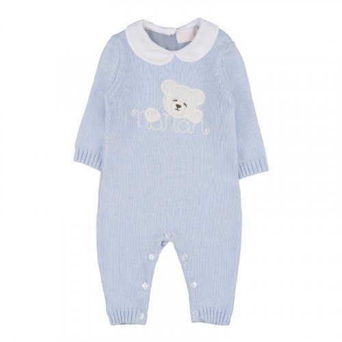 Light blue yarn babygro_10266