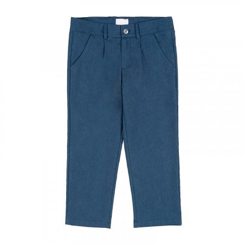 Long denim trousers