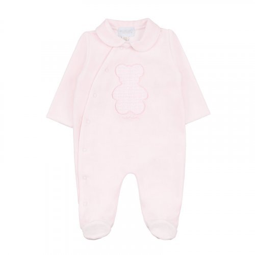 OPEN FRONT BABYGROW W/TEDDY BEAR_7003