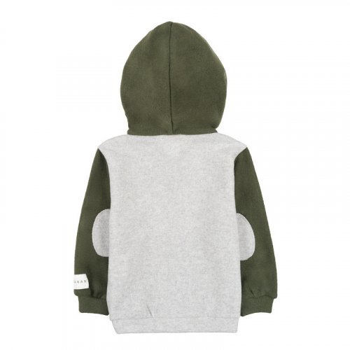 Grüner Hoodie mit Taschen und Kapuze_10722