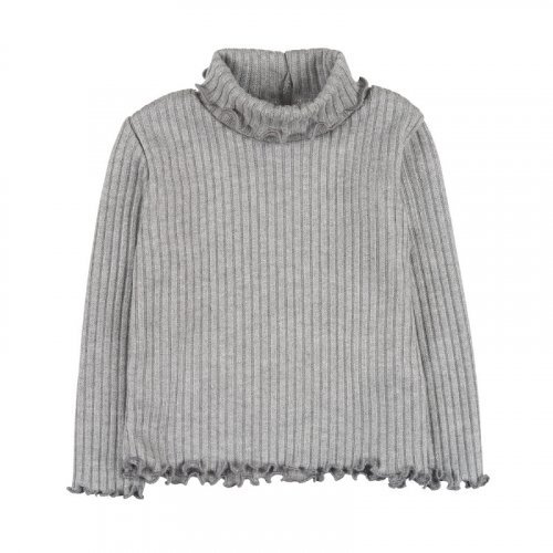 Grauer Strickpullover