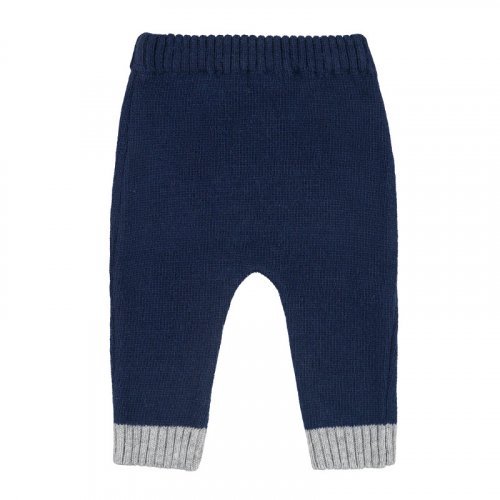 Zweiteiliger Baby-Overall ohne Kragen in Blau_10577