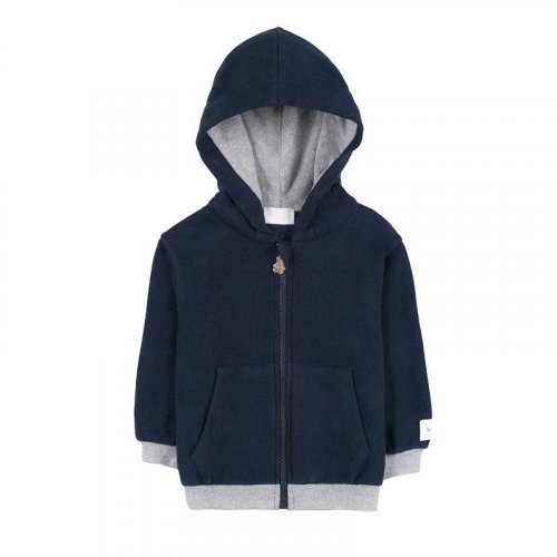 Hoodie mit blauen Patches