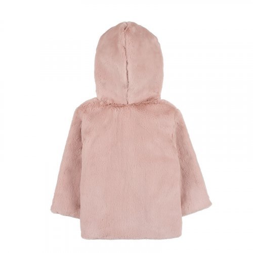 Manteau de fourrure rose_10848